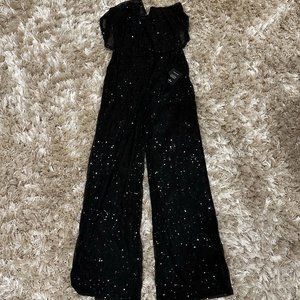 Brand New Lulus Black Sequin Jumpsuit - Size S